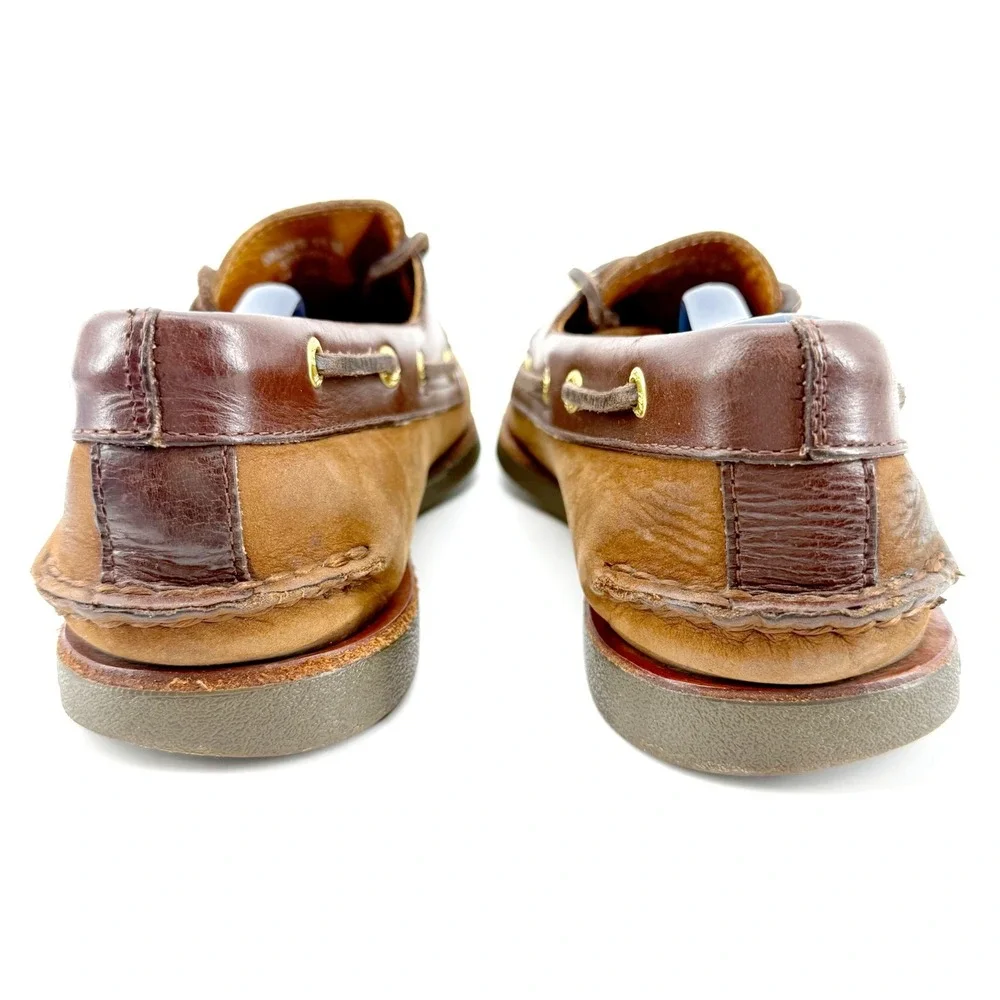 Sperry Top-Sider Boat Shoes Mens 11 Brown Leather Loafers Original Cruise Resort